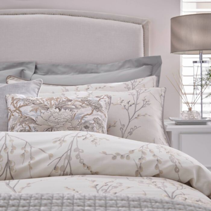 Ashley Wilde Laura Ashley Pussy Willow Dove Grey Bedding
