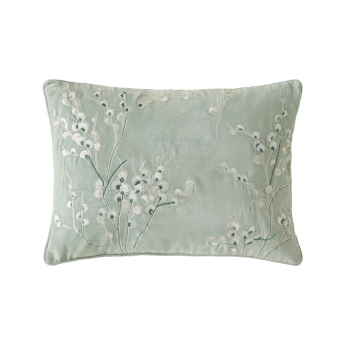 ashley wilde Laura Ashley Pussy Willow Emb Sage 35x50cm Feather Cushion