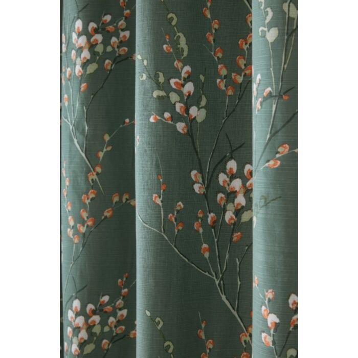 Ashley Wilde Laura Ashley Pussy Willow Fern Green Ready Made Curtains
