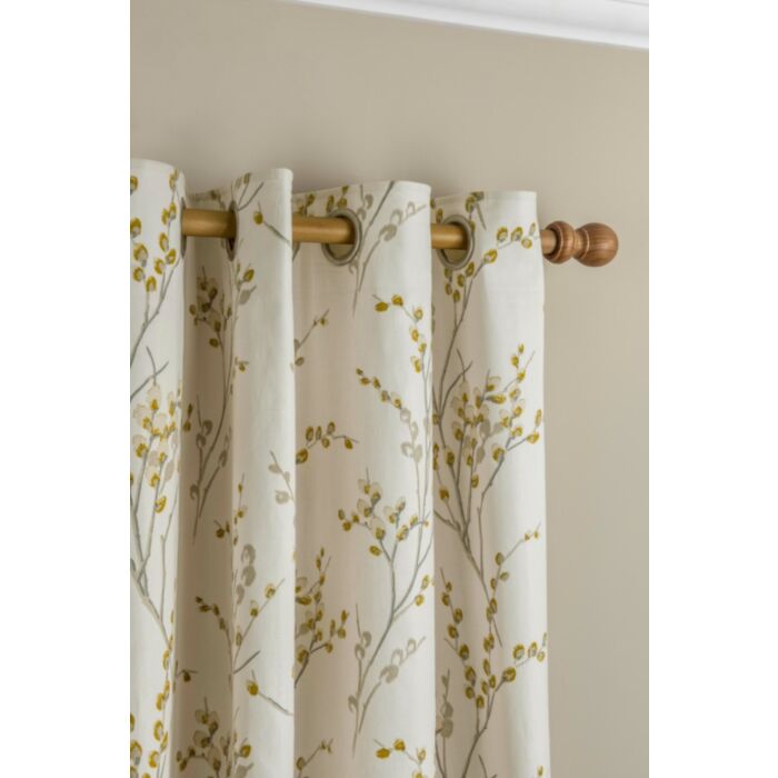 Ashley Wilde Laura Ashley Pussy Willow Ochre Ready Made Curtains