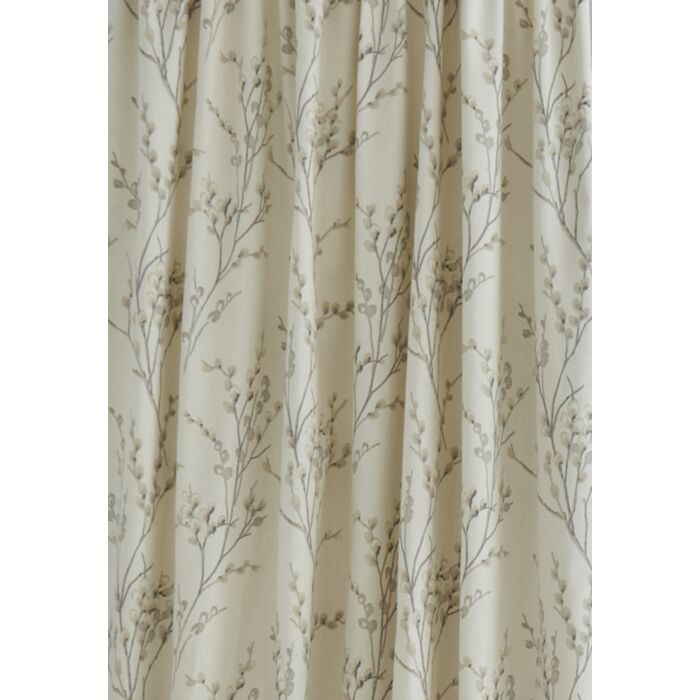Ashley Wilde Laura Ashley Pussy Willow Offwhite/Dovegrey Header Tape Curtains