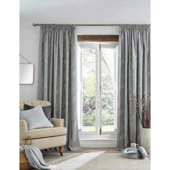 ashley wilde Laura Ashley Pussy Willow Steel Header Tape Curtains