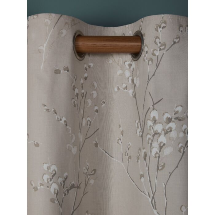 Ashley Wilde Laura Ashley Pussy Willow Truffle Natural Ready Made Curtains