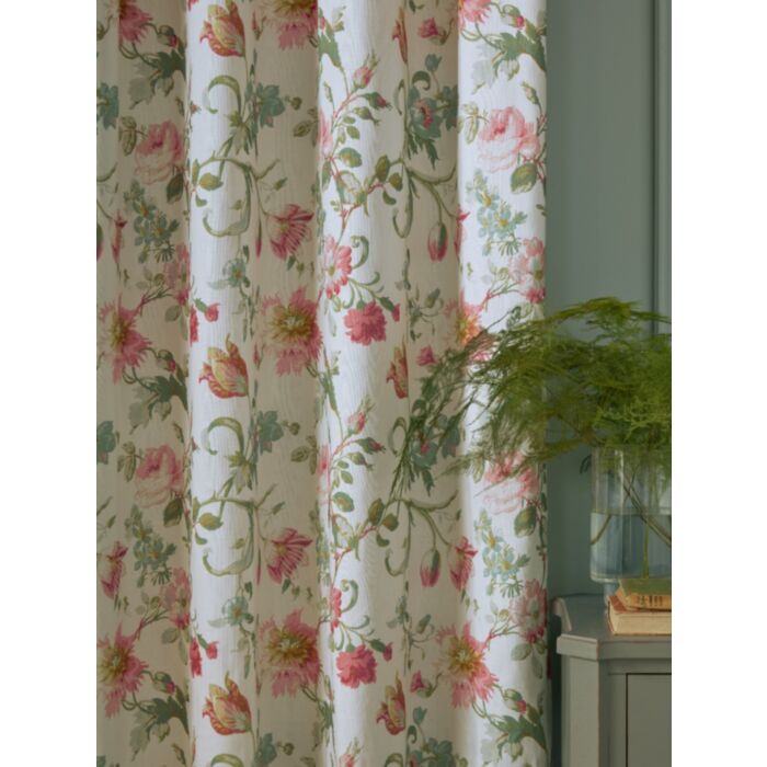 Ashley Wilde Laura Ashley Rosalind Pale Cranberry Ready Made Curtains