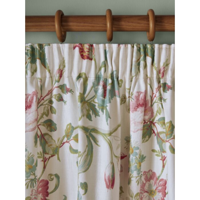 Ashley Wilde Laura Ashley Rosalind Pale Cranberry Ready Made Curtains