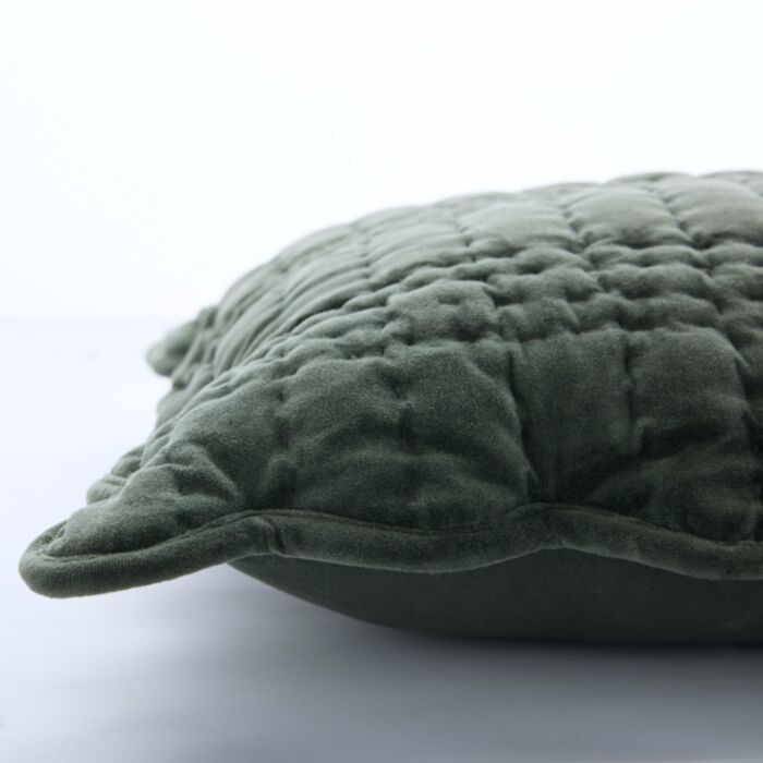 Ashley Wilde Laura Ashley Scalloped Pine Green 43x43cm Microfibre Cushion