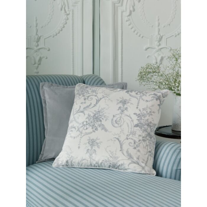 Ashley Wilde Laura Ashley Tuileries Dark Dove Grey 50x50cm Microfibre Cushion