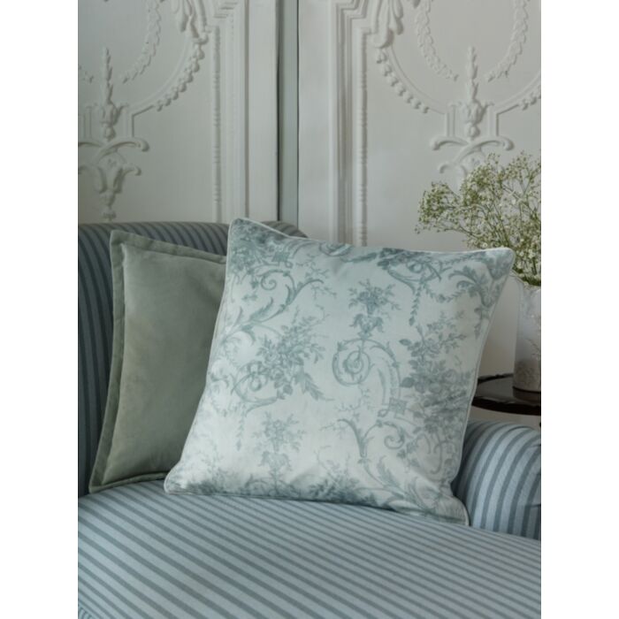 Ashley Wilde Laura Ashley Tuileries Sage 50x50cm Microfibre Cushion