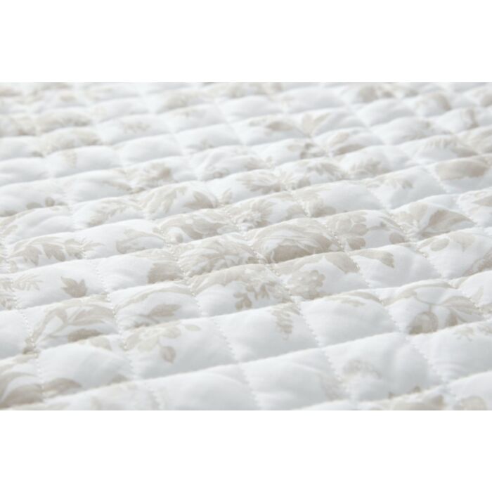 Ashley Wilde Laura Ashley Walled Garden Dove Grey 235x235cm Quilted Bedspread