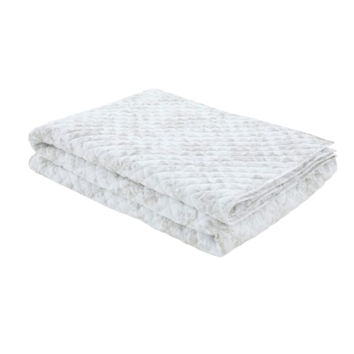 Ashley Wilde Laura Ashley Walled Garden Dove Grey 235x235cm Quilted Bedspread