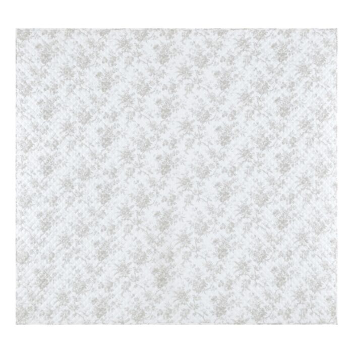 Ashley Wilde Laura Ashley Walled Garden Dove Grey 235x235cm Quilted Bedspread