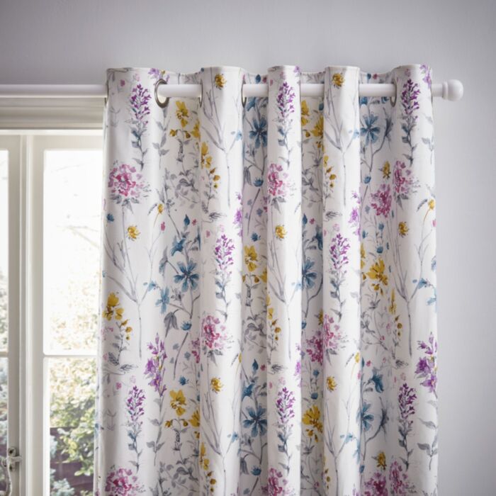 Ashley Wilde Laura Ashley Wild Meadow Multi Ready Made Curtains