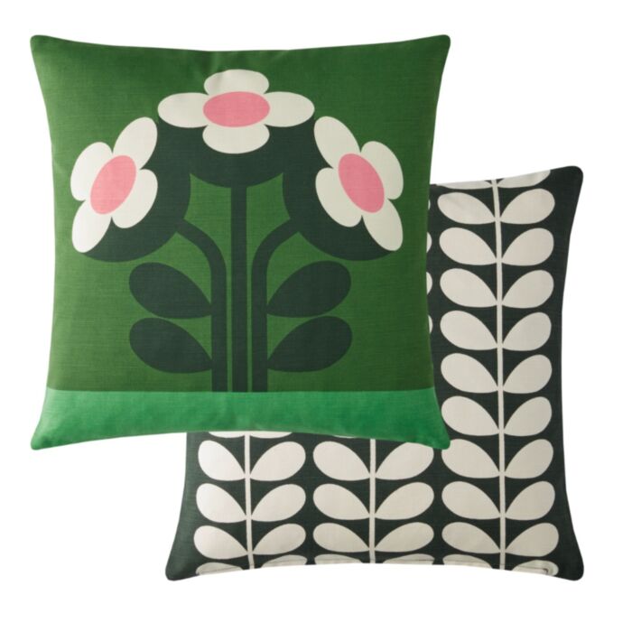 Ashley Wilde Orla Kiely Buttercup Pine 45x45cm Microfibre Cushion