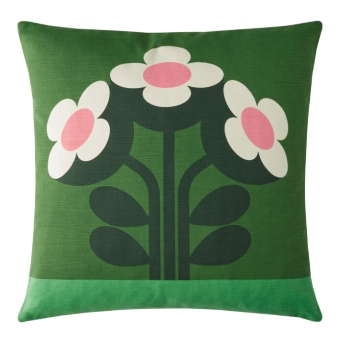 ashley wilde Orla Kiely Buttercup Pine 45x45cm Microfibre Cushion
