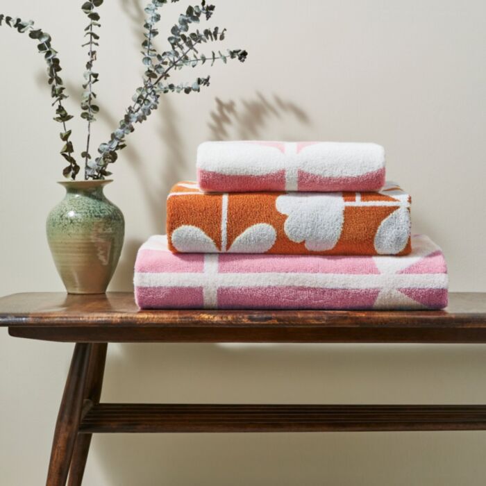 Ashley Wilde Orla Kiely Cut Stem Tulip/Paprika Towels