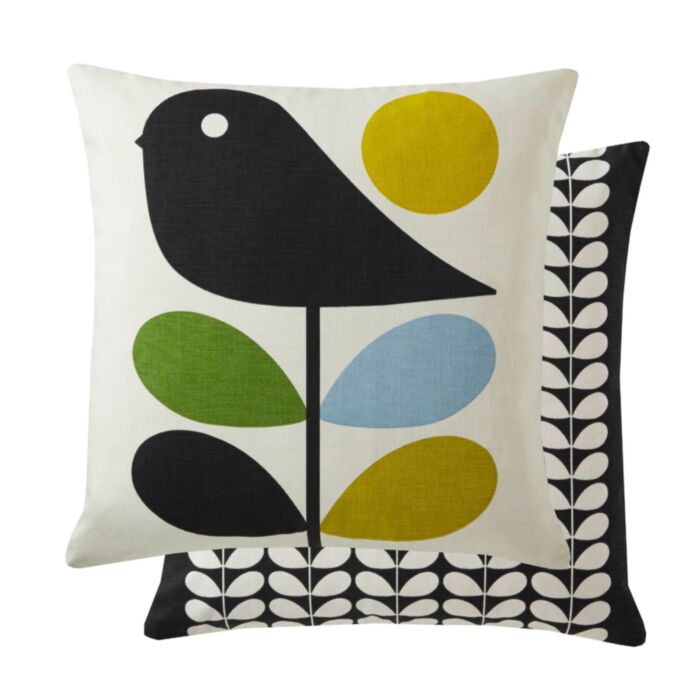 ashley wilde Orla Kiely Early Bird Cushion Duckegg 45x45 Feather