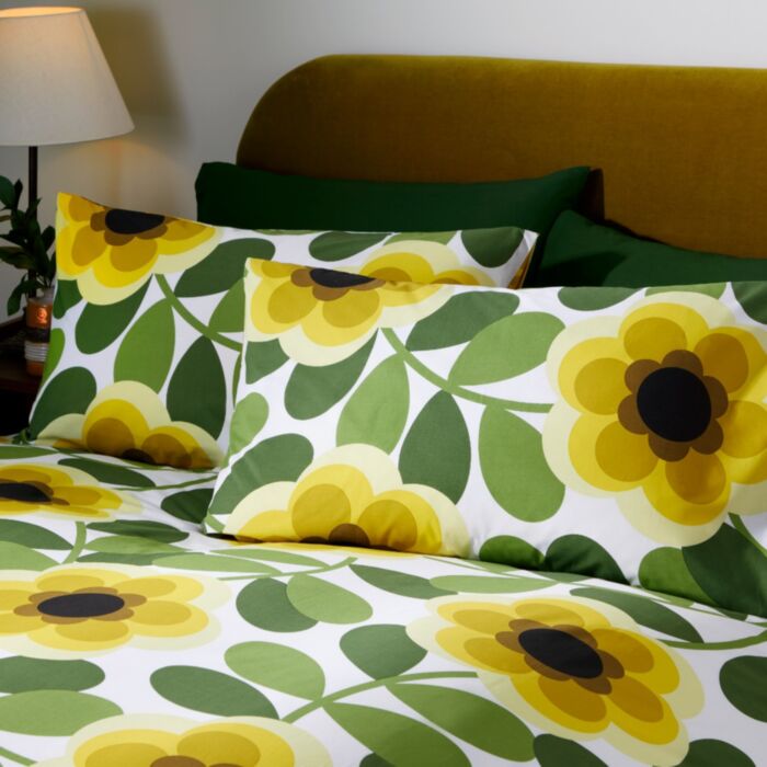 Ashley Wilde Orla Kiely Giant Water Lily Lemon Twist Bedding