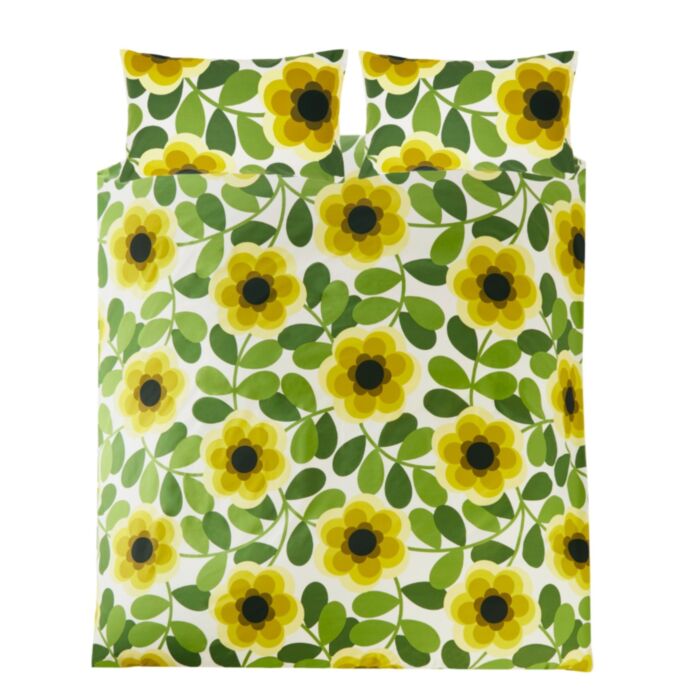 Ashley Wilde Orla Kiely Giant Water Lily Lemon Twist Bedding