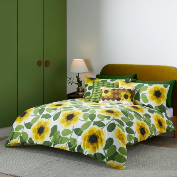 ashley wilde Orla Kiely Giant Water Lily Lemon Twist Bedding