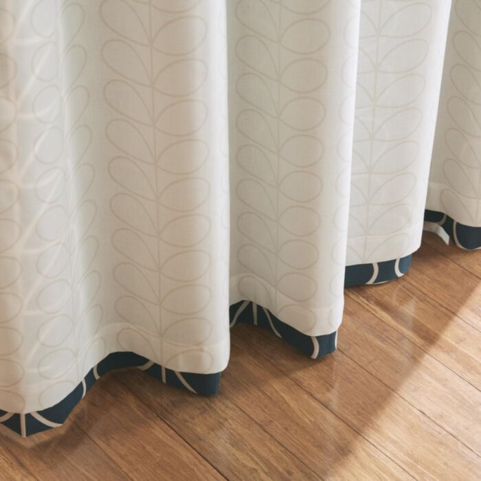 Ashley Wilde Orla Kiely Linear Stem Whale Ready Made Curtains