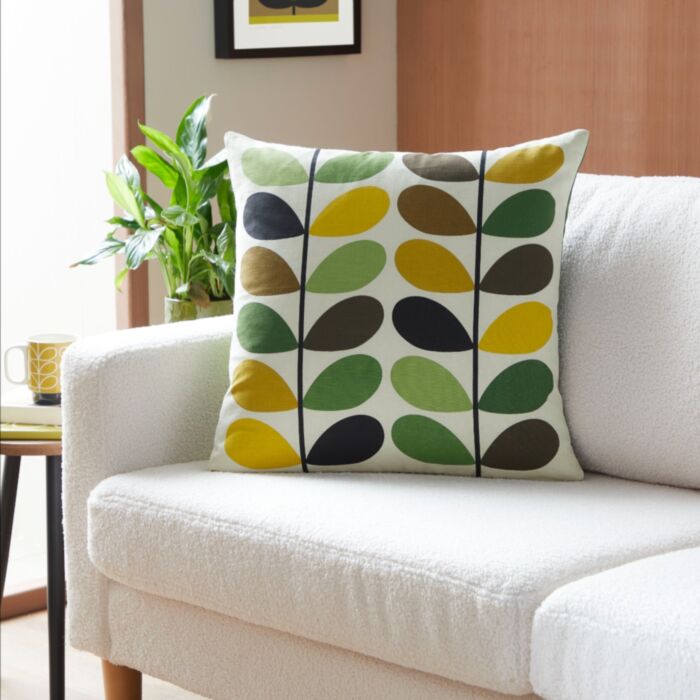 Ashley Wilde Orla Kiely Multi Stem Fern/Ochre 50x50cm Microfibre Cushion