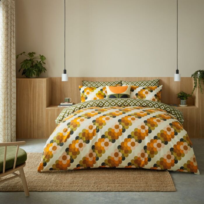 ashley wilde Orla Kiely Retro Flower Stripe Multi Bedding