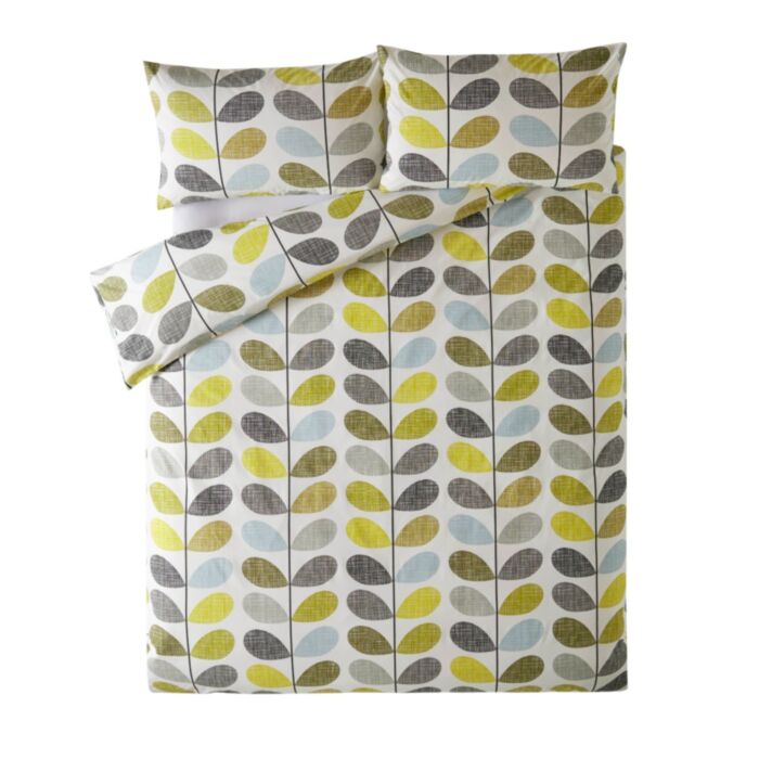 Ashley Wilde Orla Kiely Scribble Stem Duckegg/Seagrass Bedding