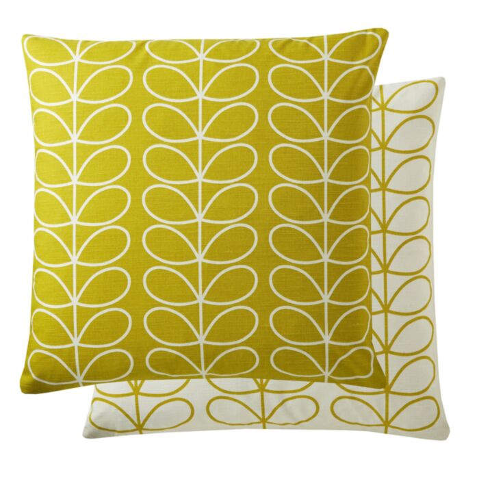ashley wilde Orla Kiely Small Linear Stem Cushion Sunflower 50x50 Feather