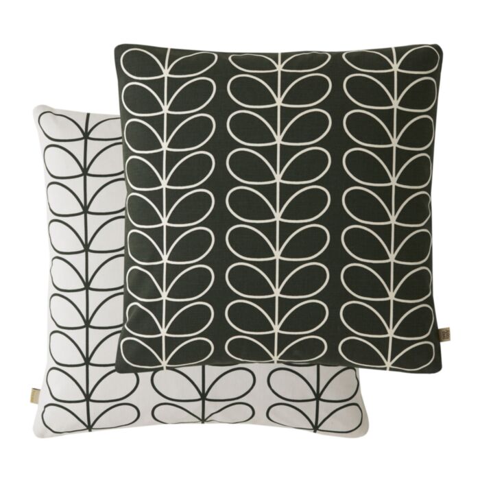 ashley wilde Orla Kiely Small Linear Stem Evergreen 50x50 Feather Cushion