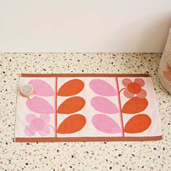 Ashley Wilde Orla Kiely Stem Bloom Duo Blush Towels