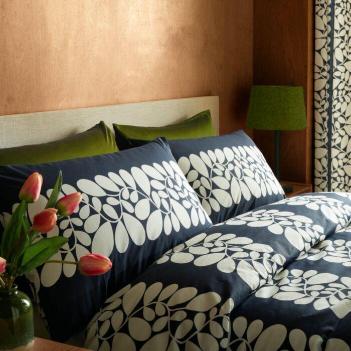 Ashley Wilde Orla Kiely Sycamore Stripe Space Blue Bedding