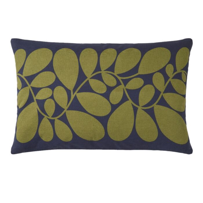 Ashley Wilde Orla Kiely Sycamore Stripe Space Blue/Olive 40x60cm Feather Cushion