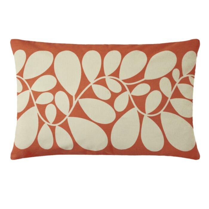 ashley wilde Orla Kiely Sycamore Stripe Tomato/Pink 40x60cm Feather Cushion