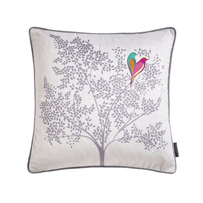 ashley wilde Sara Miller Love Birds Grey 50x50cm Feather Cushion