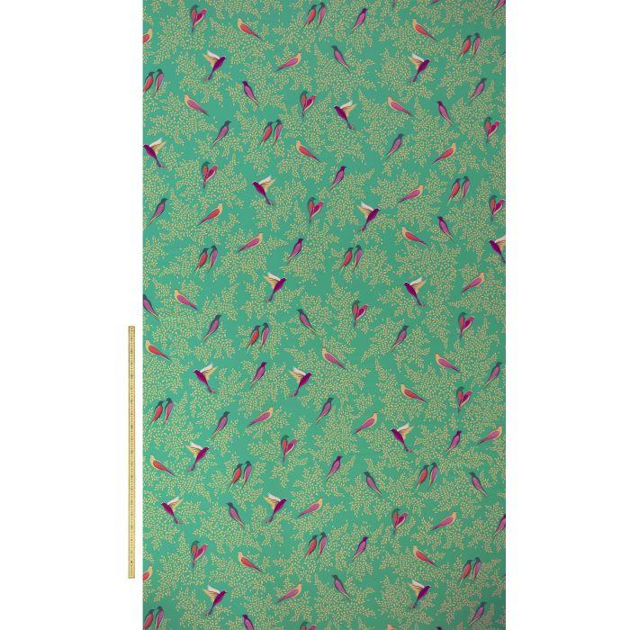 Ashley Wilde Sara Miller Sara Miller Volume 1 Green Birds Sateen