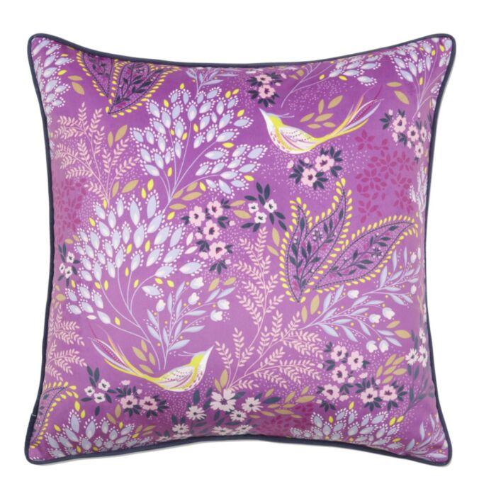 ashley wilde Sara Miller Songbird Mauve 50x50cm Feather Cushion