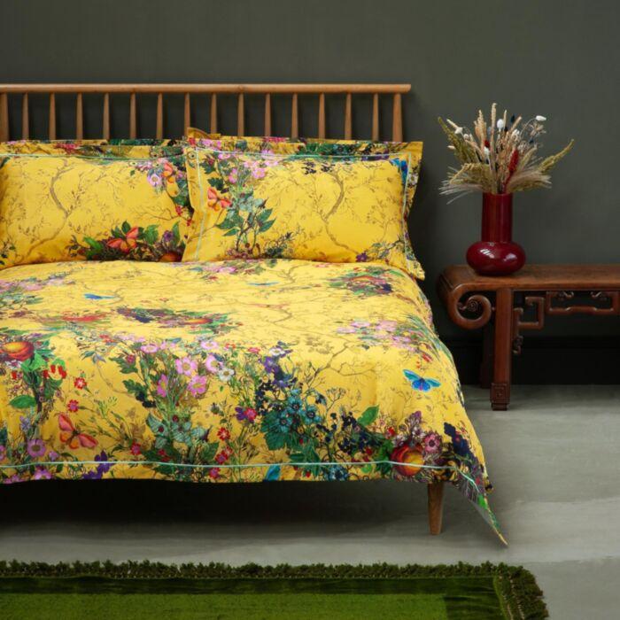 ashley wilde Timorous Beasties Bloomsbury Garden Cadmium Bedding