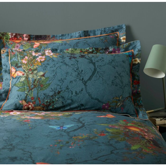 Ashley Wilde Timorous Beasties Bloomsbury Garden Teal Bedding