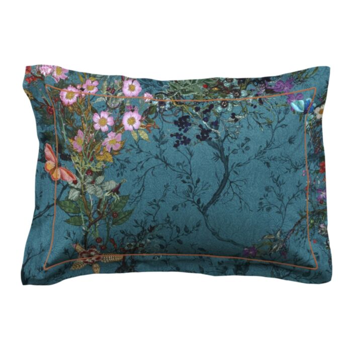 Ashley Wilde Timorous Beasties Bloomsbury Garden Teal Bedding