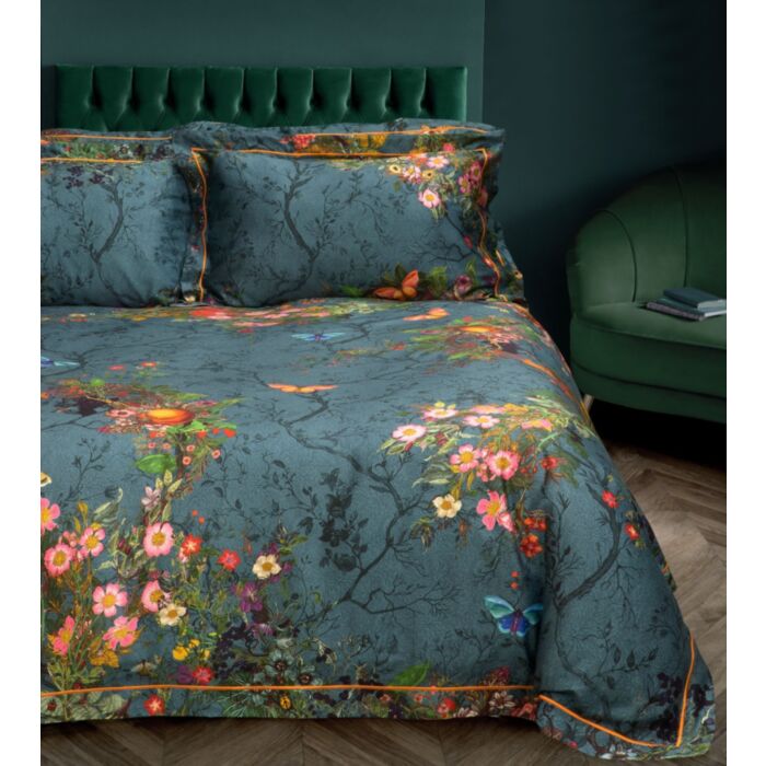 Ashley Wilde Timorous Beasties Bloomsbury Garden Teal Bedding