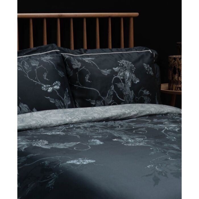 Ashley Wilde Timorous Beasties Tendril Spill Navy Bedding