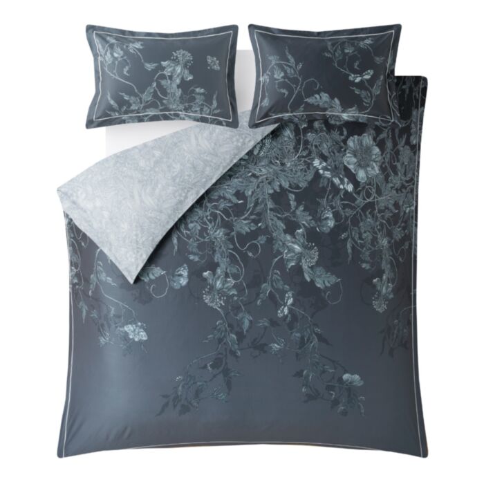 Ashley Wilde Timorous Beasties Tendril Spill Navy Bedding