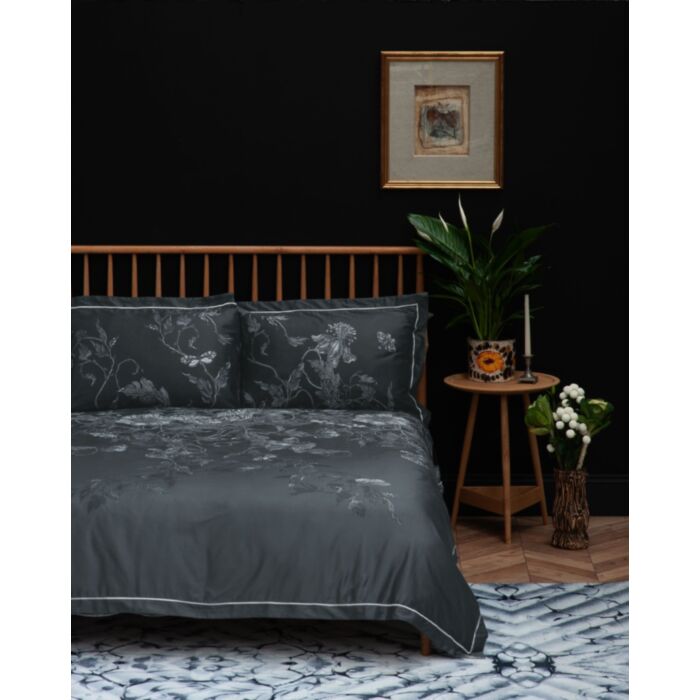 Ashley Wilde Timorous Beasties Tendril Spill Navy Bedding