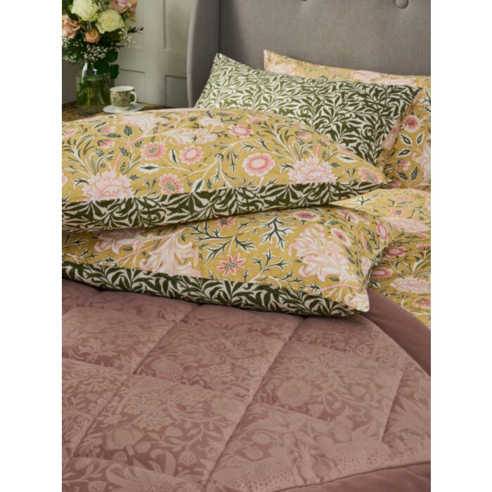 Ashley Wilde William Morris At Home Double Bough Gold Bedding