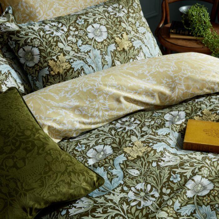 Ashley Wilde William Morris Compton Olive Green Bedding