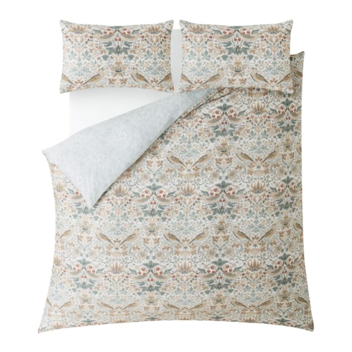 Ashley Wilde William Morris Strawberry Thief Hessian Bedding