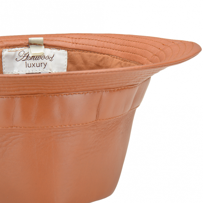 Ashwood Leather All Leather Gentleman's Hat Tan : GH-1