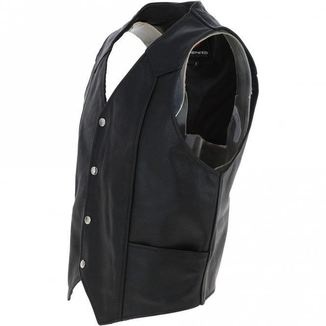 Ashwood Leather All Leather Waistcoat Black : G-W/C 201