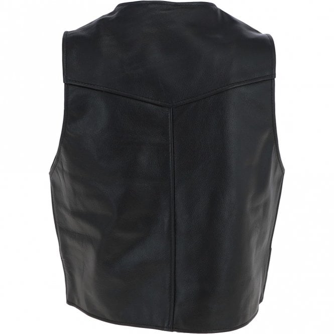 Ashwood Leather All Leather Waistcoat Black : G-W/C 201