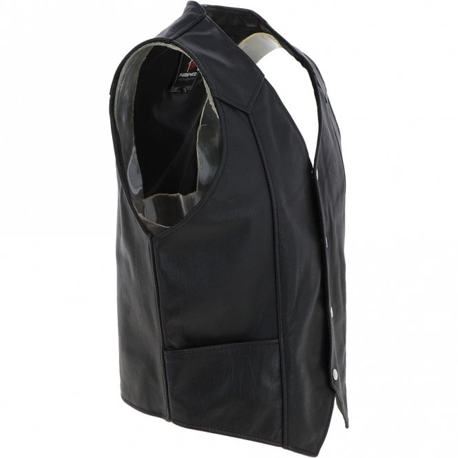 Ashwood Leather All Leather Waistcoat Black : G-W/C 201